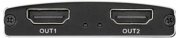 Produktbild: SpeaKa Professional SP-HDMIS-200 HDMI-Splitter mit Aluminiumgeh&auml;use, Ultra HD-f&auml;hig 3840 x 2160 Pixel Schwarz