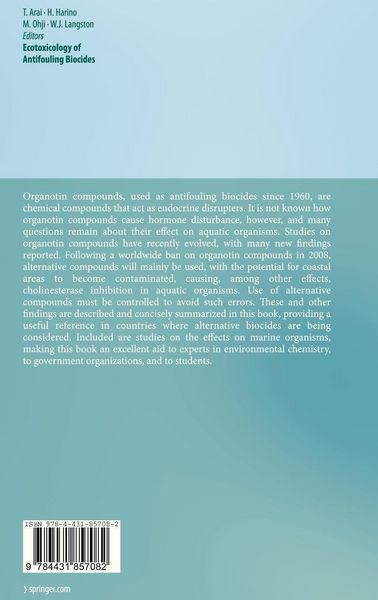 Produktbild: Ecotoxicology of Antifouling Biocides