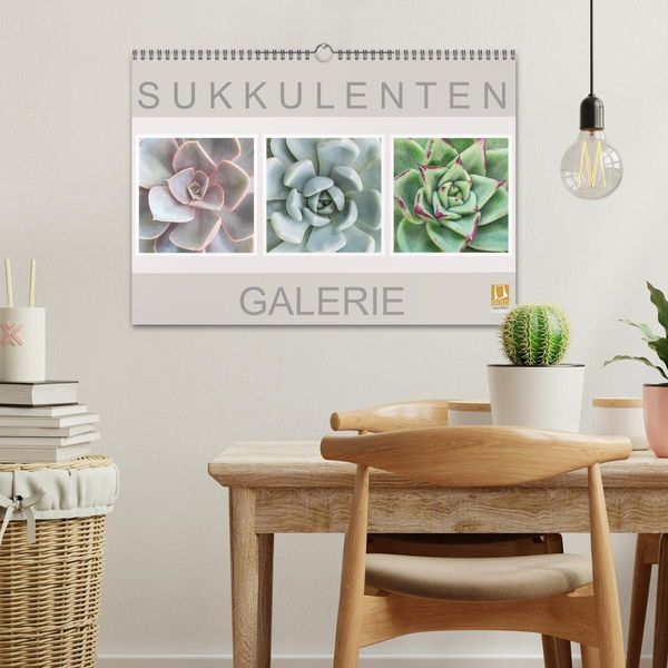 Produktbild: Sukkulenten Galerie (Wandkalender 2026 DIN A3 quer), CALVENDO Monatskalender