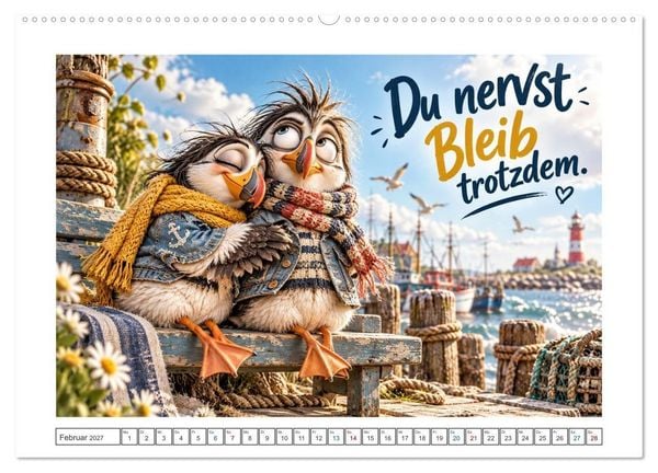 Produktbild: K&uuml;stenk&ouml;ppe (hochwertiger Premium Wandkalender 2027 DIN A2 quer), Kunstdruck in Hochglanz