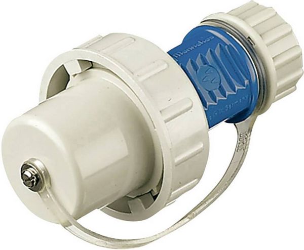 MENNEKES 10828 Schutzkontaktstecker Kunststoff druckwasserdicht 230 V Weiß, Blau IP68
