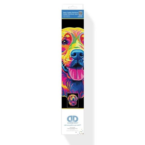 Produktbild: DIAMOND DOTZ - Diamond Painting Neon Golden Retriever