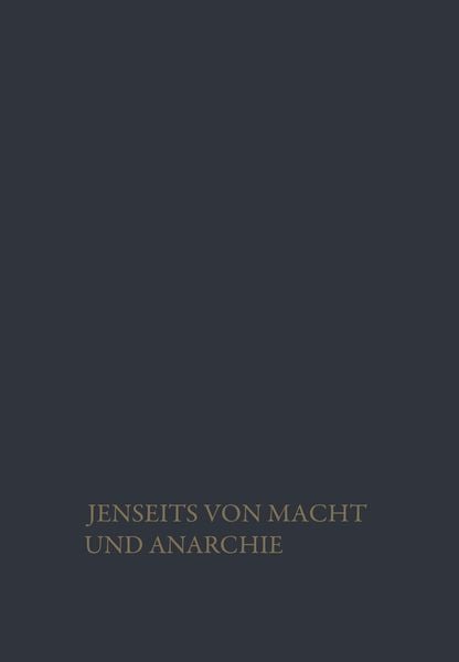 Produktbild: Jenseits von Macht und Anarchie