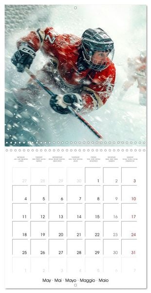 Produktbild: THE SPIRIT OF ICE HOCKEY (Wall Calendar 2026 12 &times; 12 Inch) CALVENDO 12 Month Wall Calendar