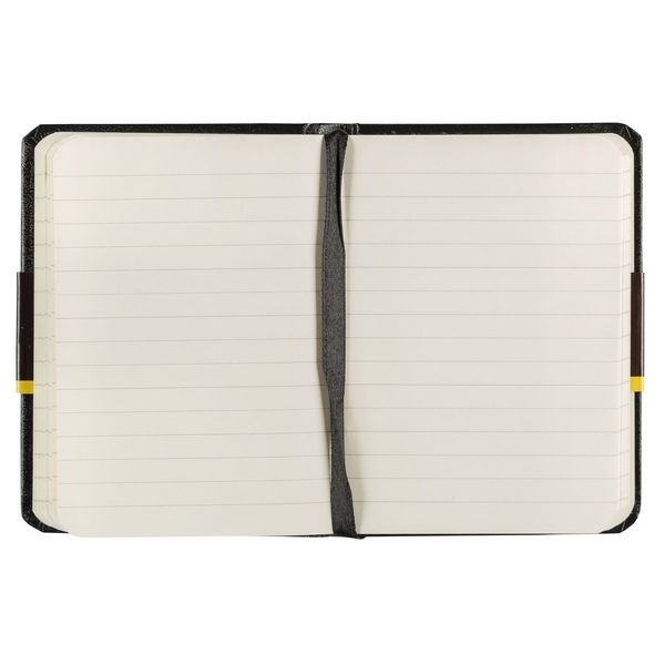 Produktbild: Idena Notizbuch 80g/m&sup2; liniert schwarz DIN A7 192 Seiten