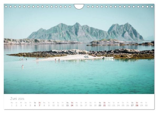Produktbild: Norwegische Berg- und Fjordlandschaften (Wandkalender 2026 DIN A4 quer), CALVENDO Monatskalender