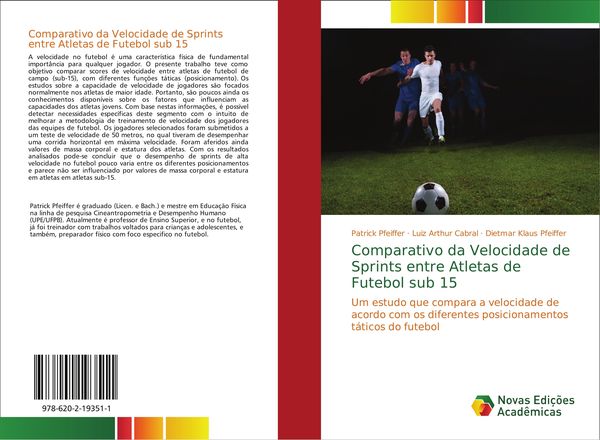 Produktbild: Comparativo da Velocidade de Sprints entre Atletas de Futebol sub 15