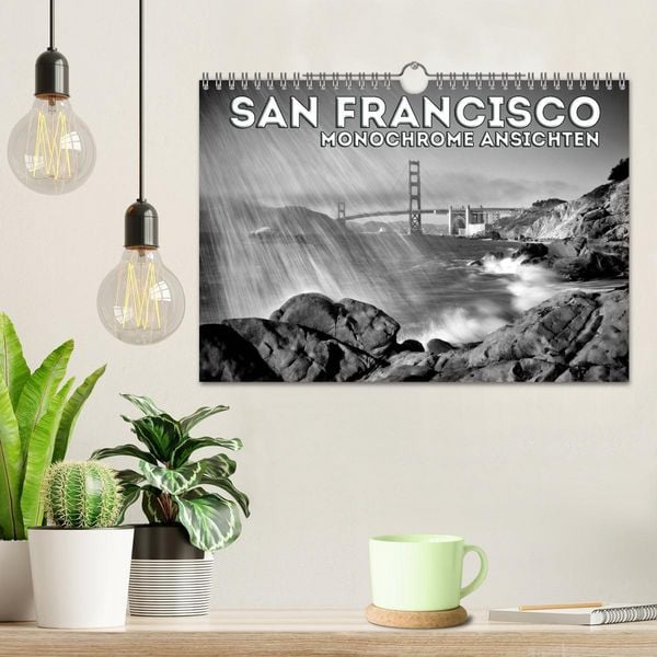 Produktbild: SAN FRANCISCO Monochrome Ansichten (Wandkalender 2026 DIN A4 quer), CALVENDO Monatskalender