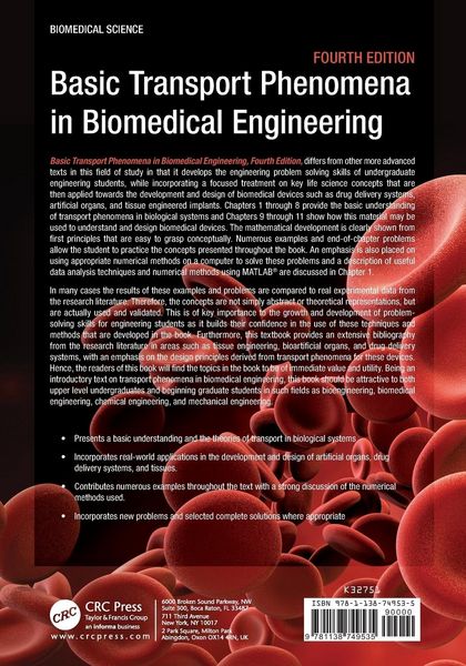 Produktbild: Basic Transport Phenomena in Biomedical Engineering