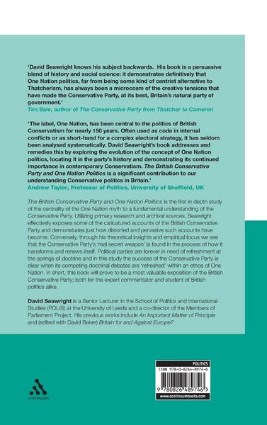 Produktbild: The British Conservative Party and One Nation Politics