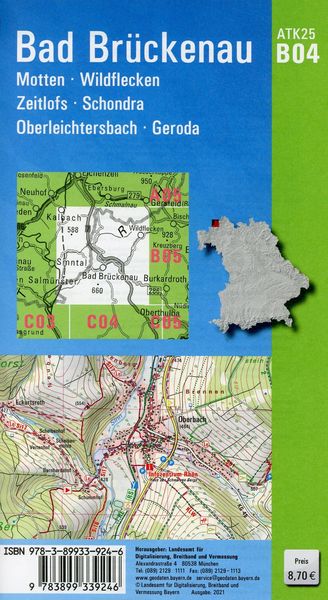 Produktbild: ATK25-B04 Bad Br&uuml;ckenau (Amtliche Topographische Karte 1:25000)