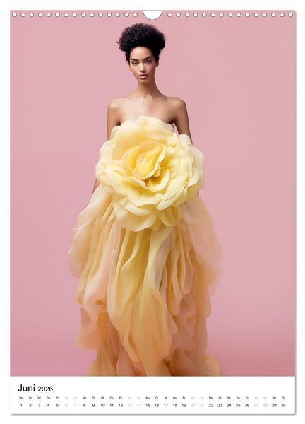 Produktbild: Floral Couture (Wandkalender 2026 DIN A3 hoch), CALVENDO Monatskalender