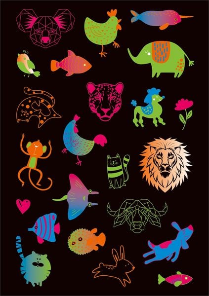 Produktbild: Neon-Sticker