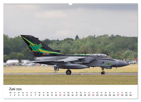 Produktbild: Milit&auml;rjets Panavia Tornado (hochwertiger Premium Wandkalender 2026 DIN A2 quer), Kunstdruck in Hochglanz