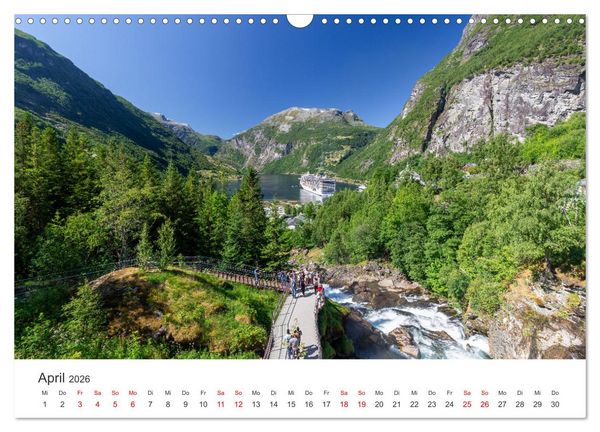 Produktbild: Norwegen in Bildern (Wandkalender 2026 DIN A3 quer), CALVENDO Monatskalender