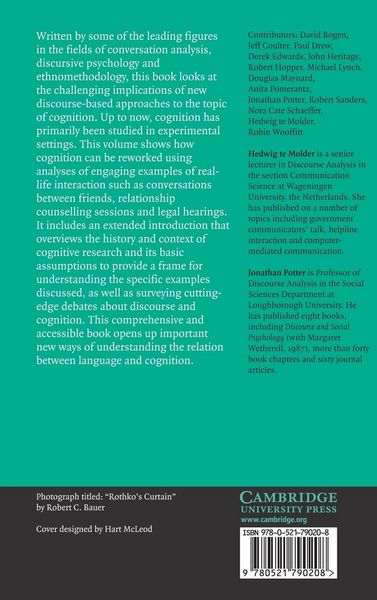 Produktbild: Conversation and Cognition