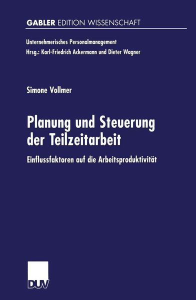 Produktbild: Planung und Steuerung der Teilzeitarbeit
