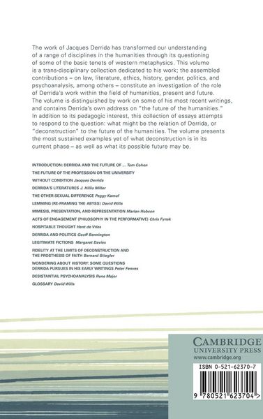 Produktbild: Jacques Derrida and the Humanities