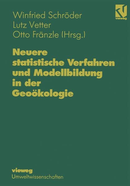 Produktbild: Neuere statistische Verfahren und Modellbildung in der Geo&ouml;kologie