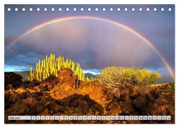 Produktbild: Kanarische Inseln - Vulkanische Natursch&ouml;nheiten (Tischkalender 2026 DIN A5 quer), CALVENDO Monatskalender
