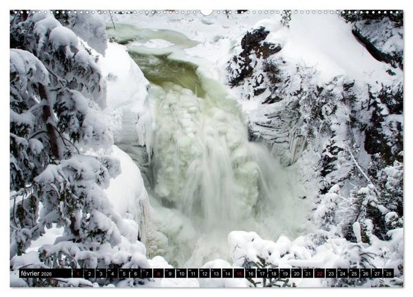 Produktbild: GASP&Eacute;SIE. Parc National du Qu&eacute;bec (Calendrier mural 2026 DIN A2 vertical) calendrier de bureau