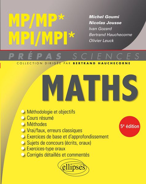 Produktbild: Math&eacute;matiques MP/MP* - MPI/MPI*