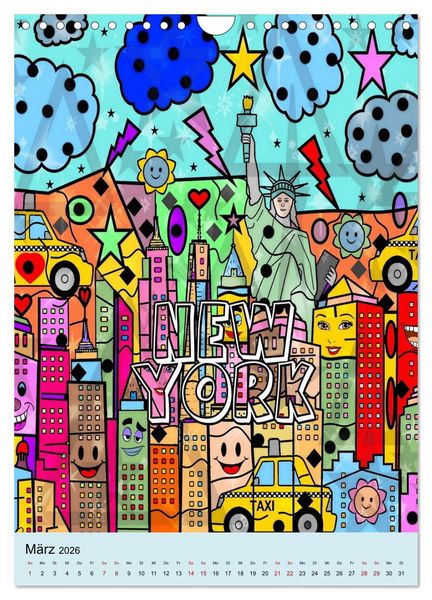 Produktbild: United States Pop Art von Nico Bielow (Wandkalender 2026 DIN A4 hoch), CALVENDO Monatskalender
