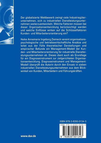 Produktbild: Kunden- und mitarbeiterorientierte Organisationsgestaltung industrieller Dienstleistungsunternehmen