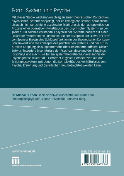 Produktbild: Form, System und Psyche