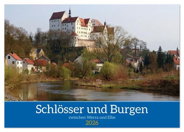 Produktbild: Schl&ouml;sser und Burgen zwischen Werra und Elbe (Wandkalender 2026 DIN A3 quer), CALVENDO Monatskalender