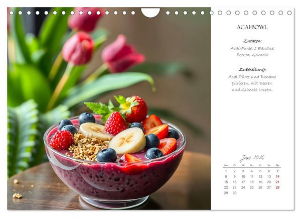 Produktbild: Superfood Power - Gesunde und leckere Superfood-Snacks (Wandkalender 2026 DIN A4 quer), CALVENDO Monatskalender
