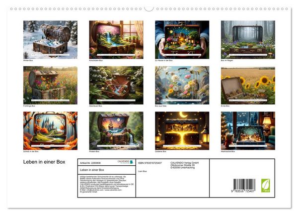 Produktbild: Leben in einer Box (hochwertiger Premium Wandkalender 2026 DIN A2 quer), Kunstdruck in Hochglanz