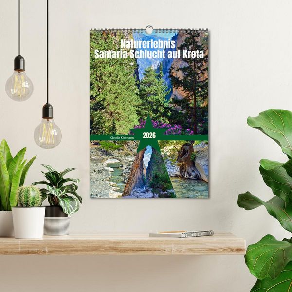 Produktbild: Naturerlebnis Samaria Schlucht auf Kreta (Wandkalender 2026 DIN A3 hoch), CALVENDO Monatskalender