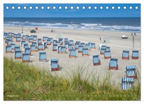 Produktbild: Nordsee Insel Norderney (Tischkalender 2026 DIN A5 quer), CALVENDO Monatskalender