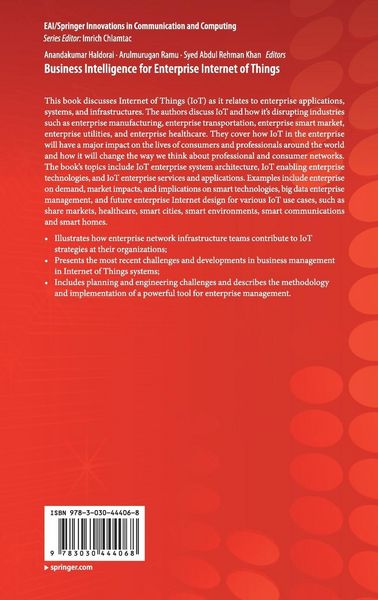 Produktbild: Business Intelligence for Enterprise Internet of Things