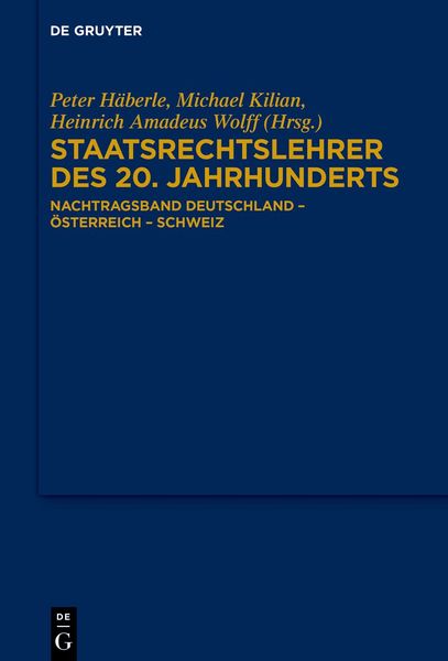 Produktbild: Staatsrechtslehrer des 20. Jahrhunderts