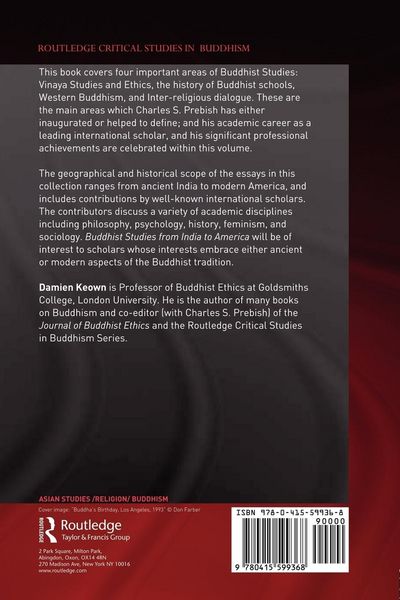 Produktbild: Buddhist Studies from India to America