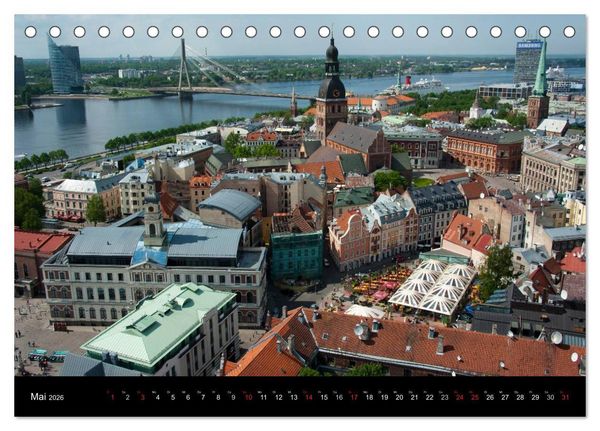 Produktbild: Hauptst&auml;dte des Baltikums (Tischkalender 2026 DIN A5 quer), CALVENDO Monatskalender
