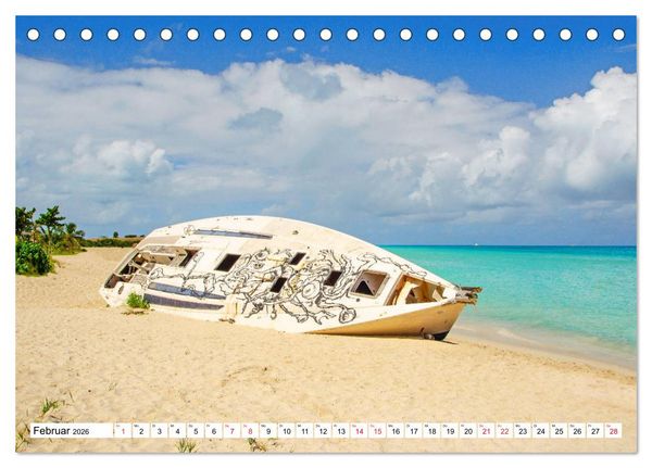 Produktbild: Karibische Momente - Eine Reise ins tropische Paradies (Tischkalender 2026 DIN A5 quer), CALVENDO Monatskalender