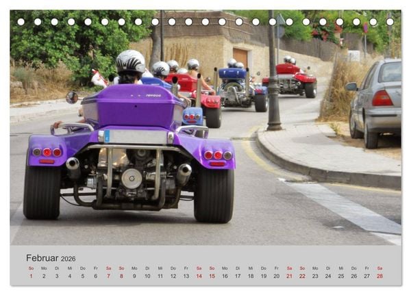Produktbild: Trikes - Unterwegs auf drei R&auml;dern (Tischkalender 2026 DIN A5 quer), CALVENDO Monatskalender