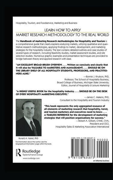 Produktbild: Handbook of Marketing Research Methodologies for Hospitality and Tourism