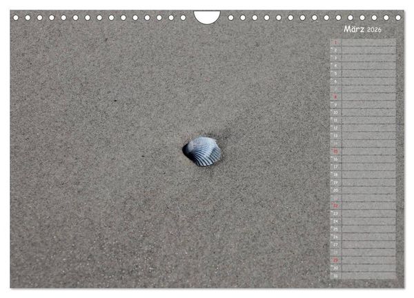 Produktbild: Strandspaziergang / Geburtstagskalender (Wandkalender 2026 DIN A4 quer), CALVENDO Monatskalender