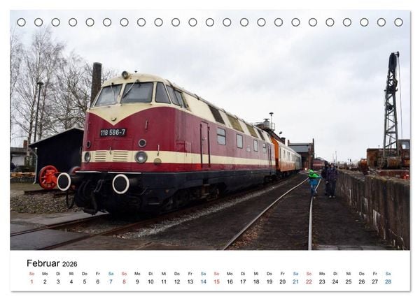 Produktbild: U-Boot trifft Babelsbergerin. Die Baureihen 118 und 119 der Deutschen Reichsbahn (Tischkalender 2026 DIN A5 quer), CALVENDO Monatskalender
