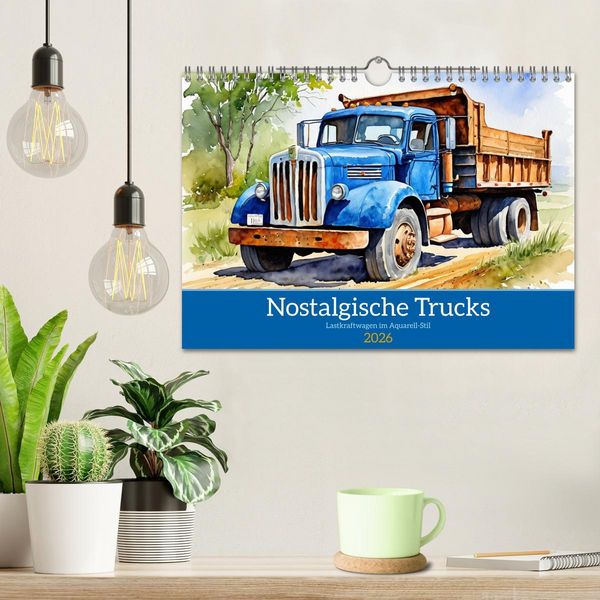 Produktbild: Nostalgische Trucks (Wandkalender 2026 DIN A4 quer), CALVENDO Monatskalender