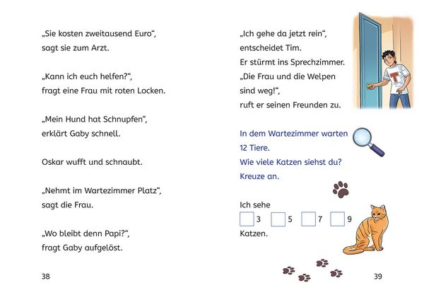 Produktbild: TKKG Junior, B&uuml;cherhelden 1. Klasse, Hilfe f&uuml;r die Welpen