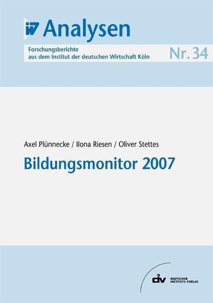 Produktbild: Bildungsmonitor 2007