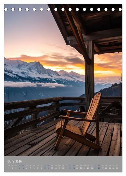 Produktbild: Chairscape (Desk Calendar 2026 DIN A5 portrait), CALVENDO 12 Month DeskCalendar