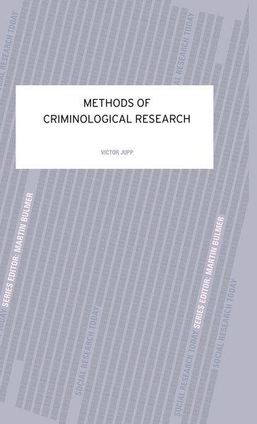Produktbild: Methods of Criminological Research