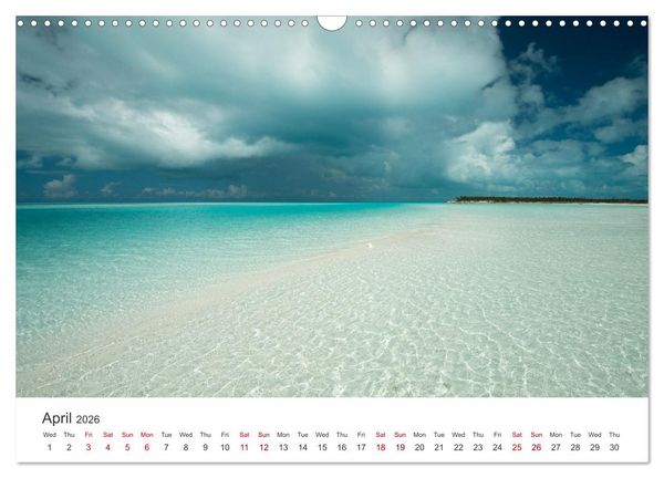 Produktbild: Caribbean beaches and the shades of blue (Wall Calendar 2026 DIN A3 landscape), CALVENDO 12 Month Wall Calendar