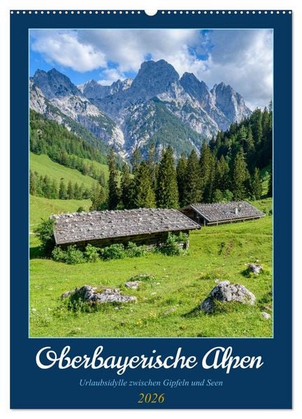 Produktbild: Oberbayerische Alpen (Wandkalender 2026 DIN A2 hoch), CALVENDO Monatskalender